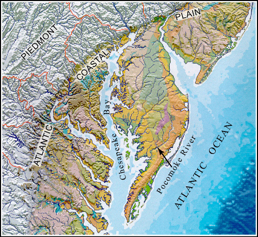 Mid-Atlantic Coastal Plain Map
