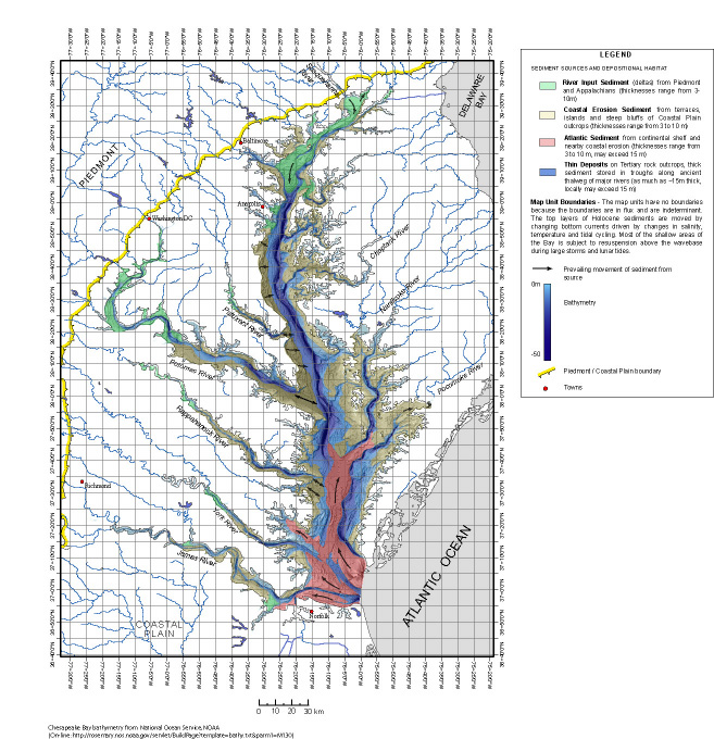 Chesapeake Bay Sediment Map